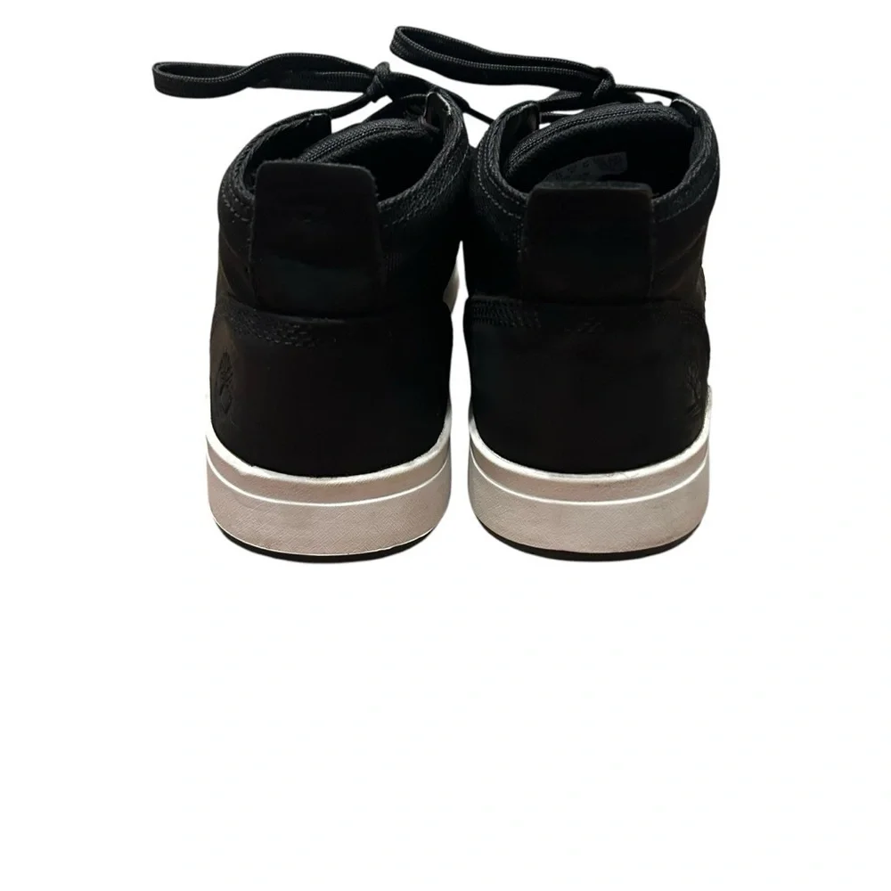 Timberland Men's Davis Square Fabric And Leather Chukka Boots Black/White